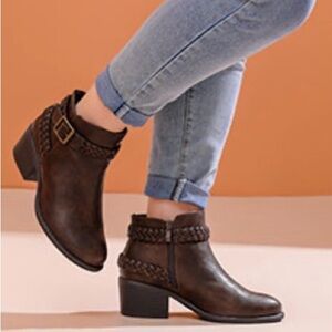 Elegant Brown Ankle Booties